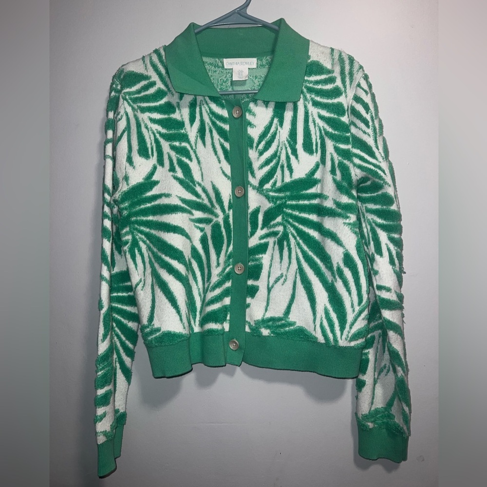 Cynthia Rowley Green cardigan size M